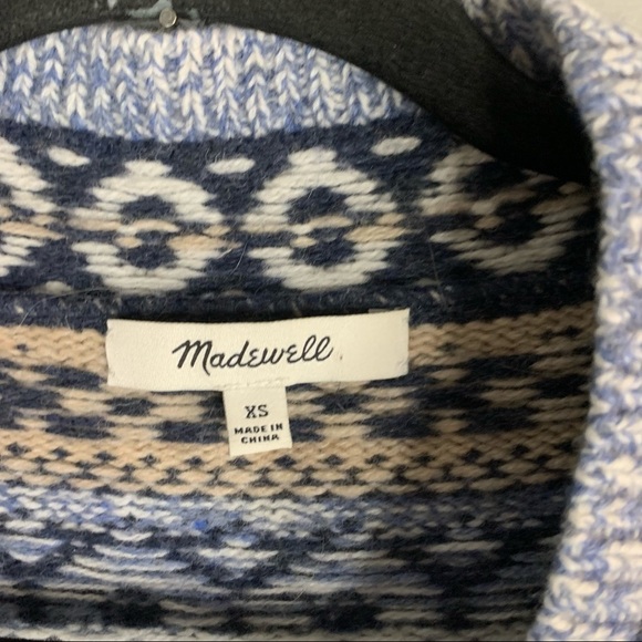 Madewell Forrest Fair Isle V-Neck Sweater - Picture 5 of 7